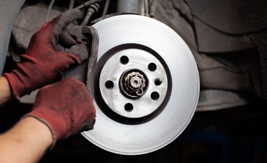 Brake pad replacement at wefix auto dubai