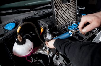 Cooling system flush and radiator maintenance